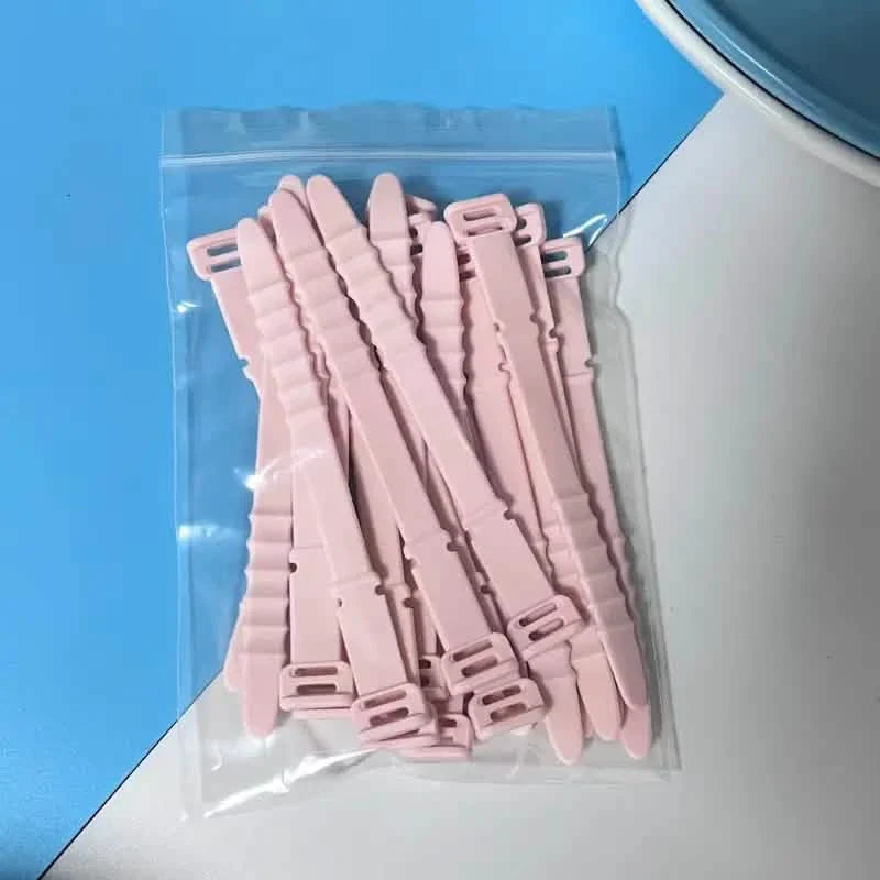 10-Pieces: 4.5 Inch Reusable Wire Ties Cord Organizer Straps Elastic Silicone Cord Organizer