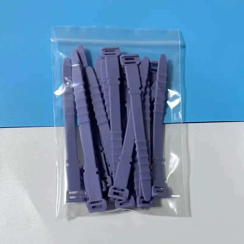 10-Pieces: 4.5 Inch Reusable Wire Ties Cord Organizer Straps Elastic Silicone Cord Organizer