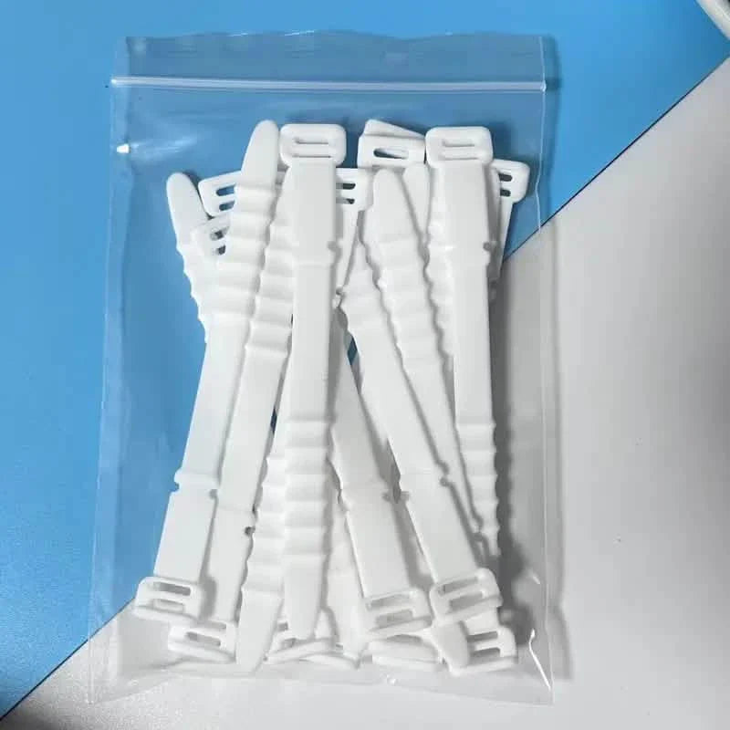 10-Pieces: 4.5 Inch Reusable Wire Ties Cord Organizer Straps Elastic Silicone Cord Organizer