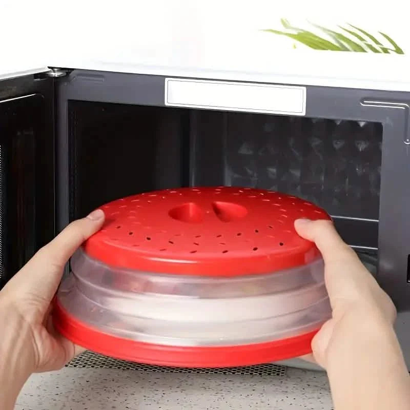 10.5 inch Collapsible Food Plate Lid Cover