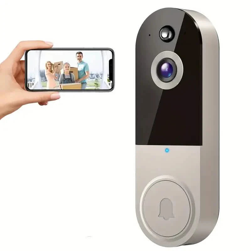 1080P HD Smart Doorbell Camera with AI Detection & Night Vision